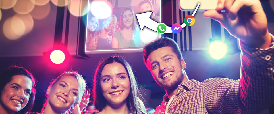 SelfieShow - easily get selfies from your phone onto the screen!